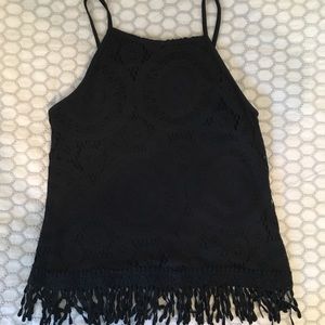 Target black lace tank